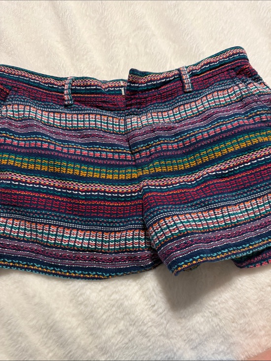 GAP Pants - GAP Multicolor Striped Knit Women’s Shorts - Pink, Blue, Green, Yellow